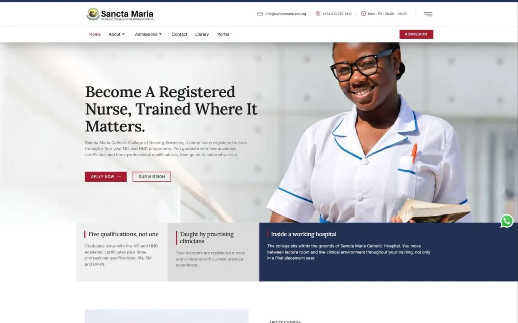 Sancta Maria College website (full)